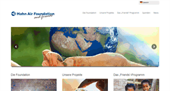 Desktop Screenshot of hahnairfoundation.org